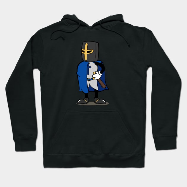 Teutonic Knight Cartoon Hoodie by Koyaanisqatsian